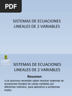 Ecuaciones Lineales 2x2