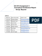 Eecs 4314 Conceptual Architecture Report