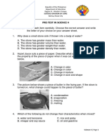 Science g4 Pretest 2021