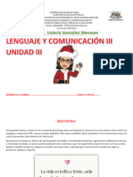 Tercera Unidad Lenguaje y Comunicacion 3