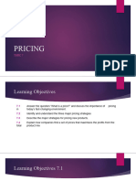 Topic 7 - Pricing Strategies