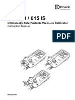 DPI 610 / 615 IS: Intrinsically Safe Portable Pressure Calibrator