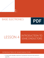 Lesson 4 - Introduction of Semiconductors