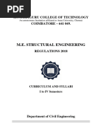 M.E Structural Engineering R18