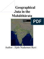 The Geographical Data in The Mahabharata - Jijith Nadumuri Ravi