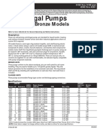 Centrifugal Pumps: Cast Iron & Bronze Models