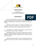 Loi N°2015 015 Volontariat À Madagascar