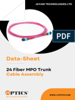 24 Fiber MPO Trunk Cable Data Sheet by JTOPTICS