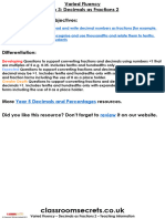 Year 5 Spring Block 3 Step 3 VF Decimals As Fractions 2