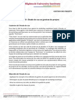 Fiche de TD Gestion de Projets