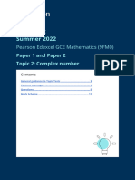 9FM0 A Level Maths Papers 1 and 2 Topic Test 2