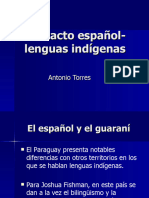 Contacto Español Lenguas Indígenas