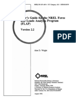 103 User S Guide For The Nrel Force and Loads Analysis Program (Flap) Version 2 - 2 1992 Con Listado 4674