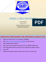 HRMS E-Pass Booking by SR