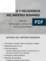 Apogeo y Decadencia Del Imperio Romano