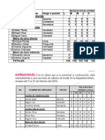 Datos para Planillas