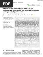 Vinyl Additive Technology - 2021 - Su - Preparation and Characterization of PVC CsxWO3 Composite Film With Excellent