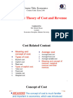 Theory of Cost and Revenue