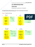 Rational Expressions Notes (Answers)