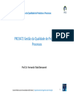 Gestão Da Qualidade de Produtos e Processos