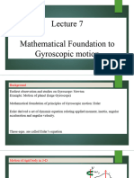 Dynamics of Machine Lect 7