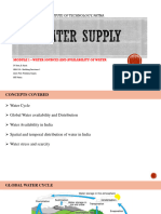 WATER SUPPLY - 1 (Sem 4)