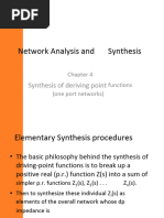 4.synthesis of Driving Point Functions (One Port Systems)