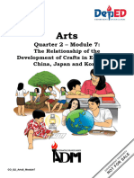 Arts8 q2 m7 Therelationshipofthedevelopmentofcraftsineastasiachinajapanandkorea v2