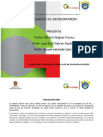 Proyecto Microempresa 2015