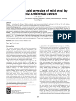 Telfaria Occidentalis Extract - Mild Steel Acid Solution 2005