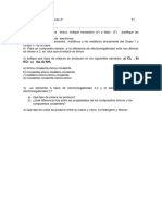 Examen de Química Enlaces Quimicos Curso 4