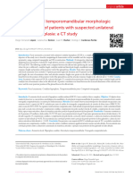 Morphologic Characteristics Unilateral Condylar Hyperplasia