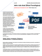 DISLEXIA - Modelo Ruta Dual (Ruta Fonológica)