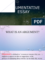 Argumentativqe Essay