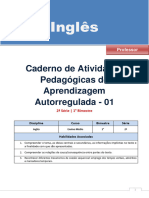 2asérie Inglês Professor 1obimestre