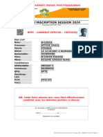 Fiche D'inscription Deco - Session 2024