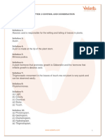 Lakhmir Singh Biology Class 10 Solutions Chapter 2 - Control and Coordination