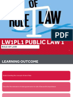 Public Law - Rule of Law