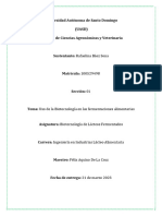 Uso de La Biotecnología en Las Fermentaciones Alimentarias