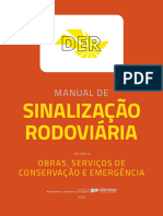 Manual de Sinalização Rodoviária - Obras, Serviços de Conservação e Emergência