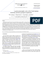 Geochemistry of High-Grade Metamorphic Rocks of TH