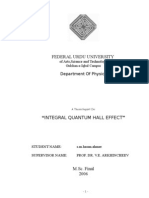 Thesis On Quantum Hall Effect Ahmer