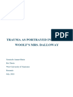 Trauma As Portrayed in Virginia Woolf's Mrs. Dalloway