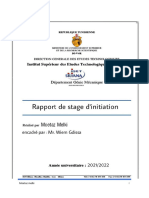 Rapport de Stage