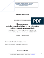 Projeto Pedagógico Humanidades