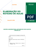 Elaboração Do Roteiro de Aulas