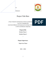 Template For Final Year Project Report 2021-2022