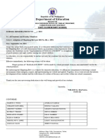 Adaption of Magalang Bow Per DO No. 88, S. 1991