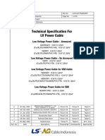 TECHNICAL SPECIFICATION - LV POWER CABLE - Hyundai Engineering - WP-1 LINE Project - LSAG - 20Mar2023.Rev.5