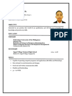 CV - Joel D. Diopenes Jr.